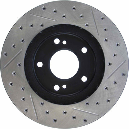 StopTech Sport Drilled/Slotted Brake Rotor; Front Right
