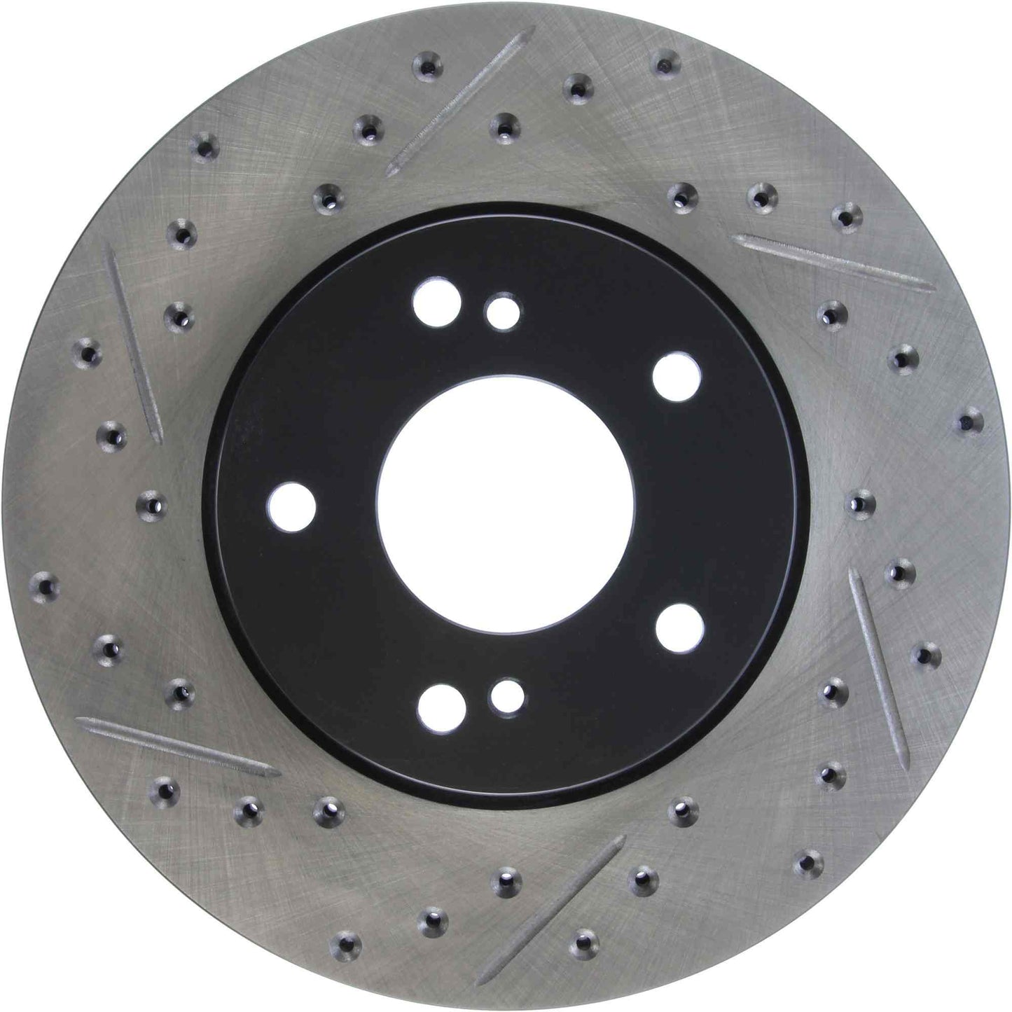 StopTech Sport Drilled/Slotted Brake Rotor; Front Right