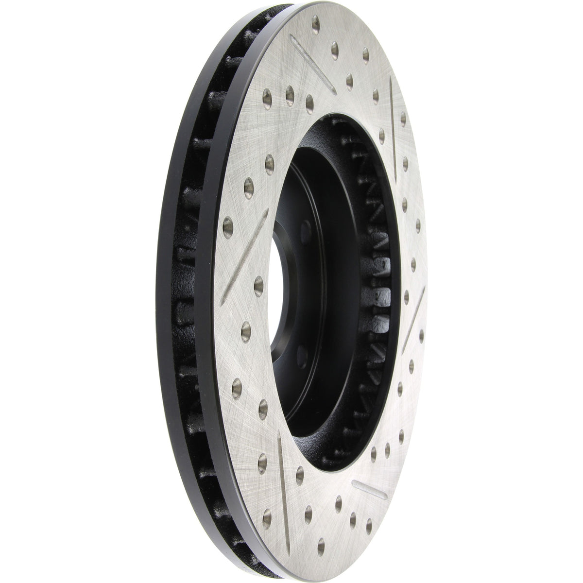 StopTech Sport Drilled/Slotted Brake Rotor; Front Right