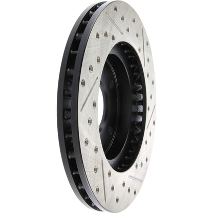 StopTech Sport Drilled/Slotted Brake Rotor; Front Right