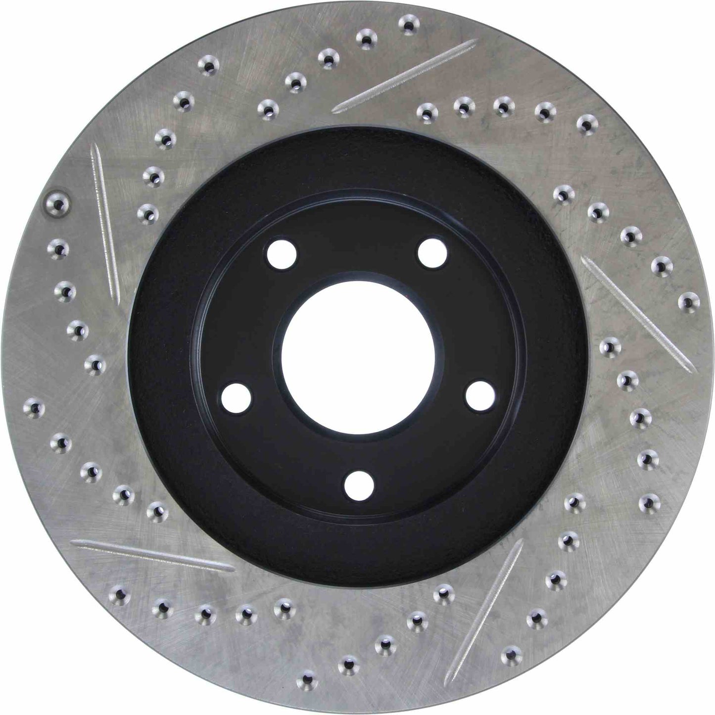 StopTech Sport Drilled/Slotted Brake Rotor; Front Left