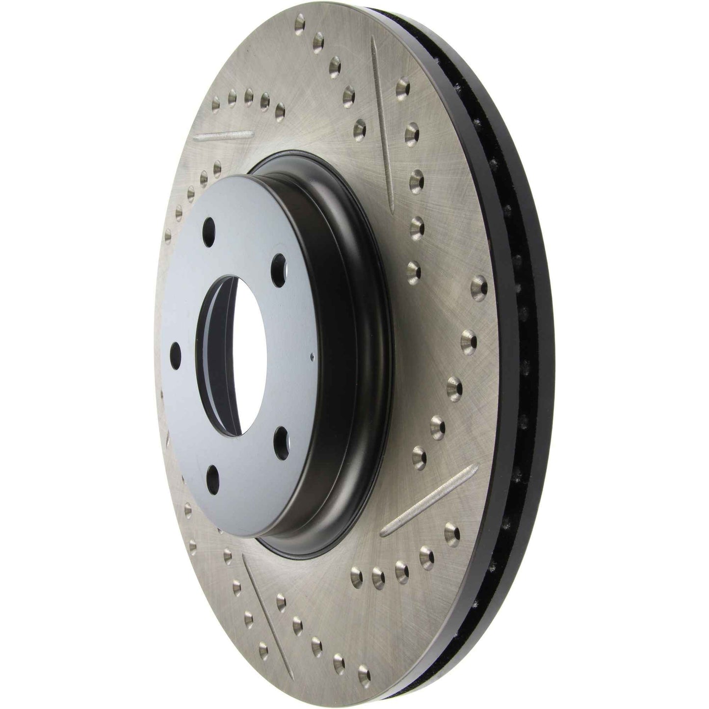 StopTech Sport Drilled/Slotted Brake Rotor; Front Left