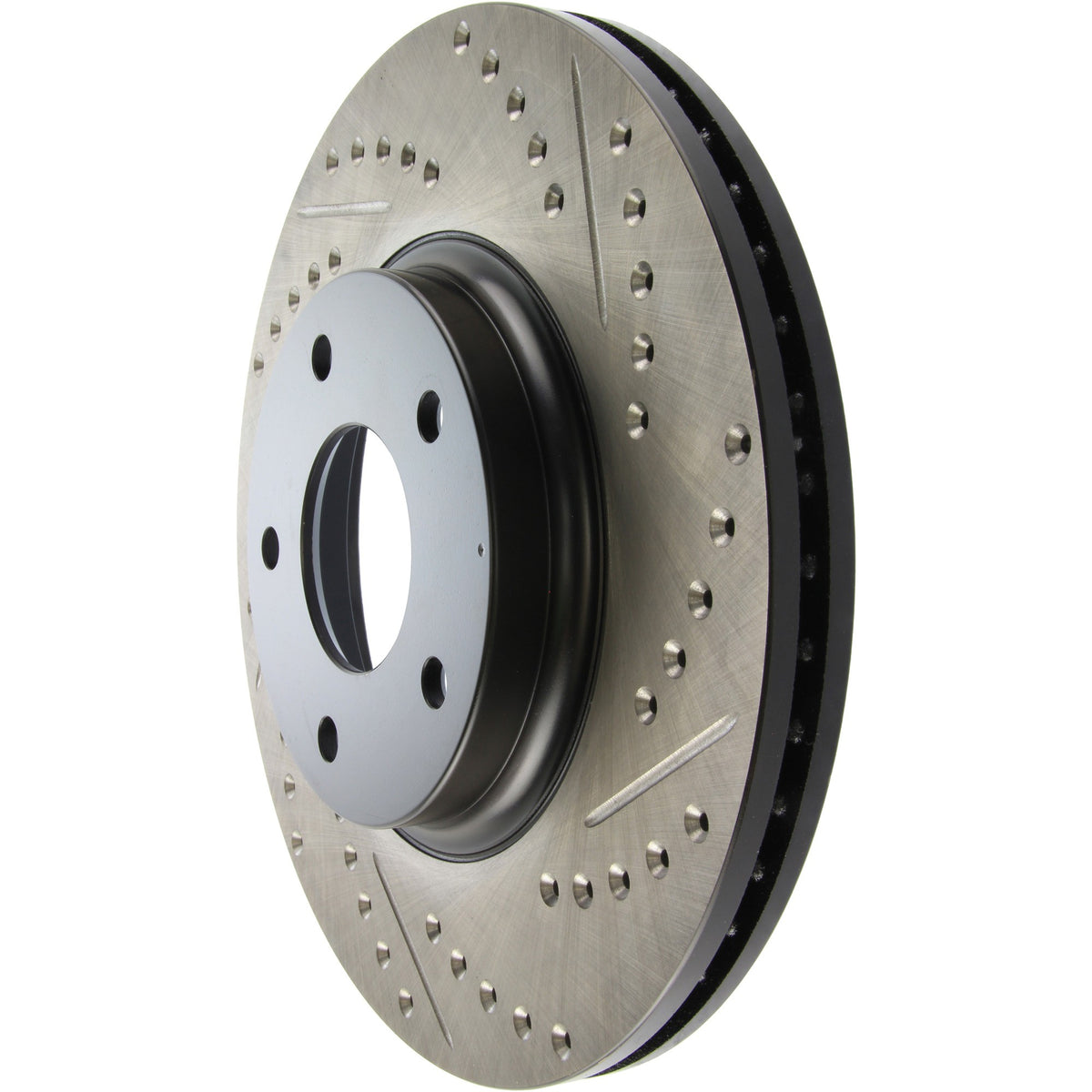 StopTech Sport Drilled/Slotted Brake Rotor; Front Left