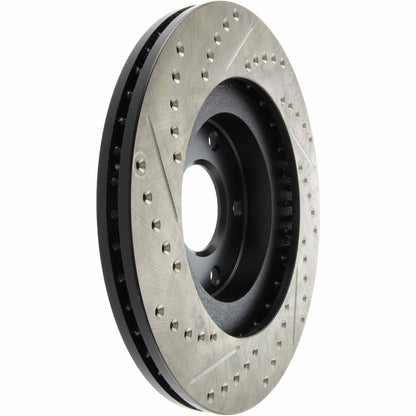 StopTech Sport Drilled/Slotted Brake Rotor; Front Left