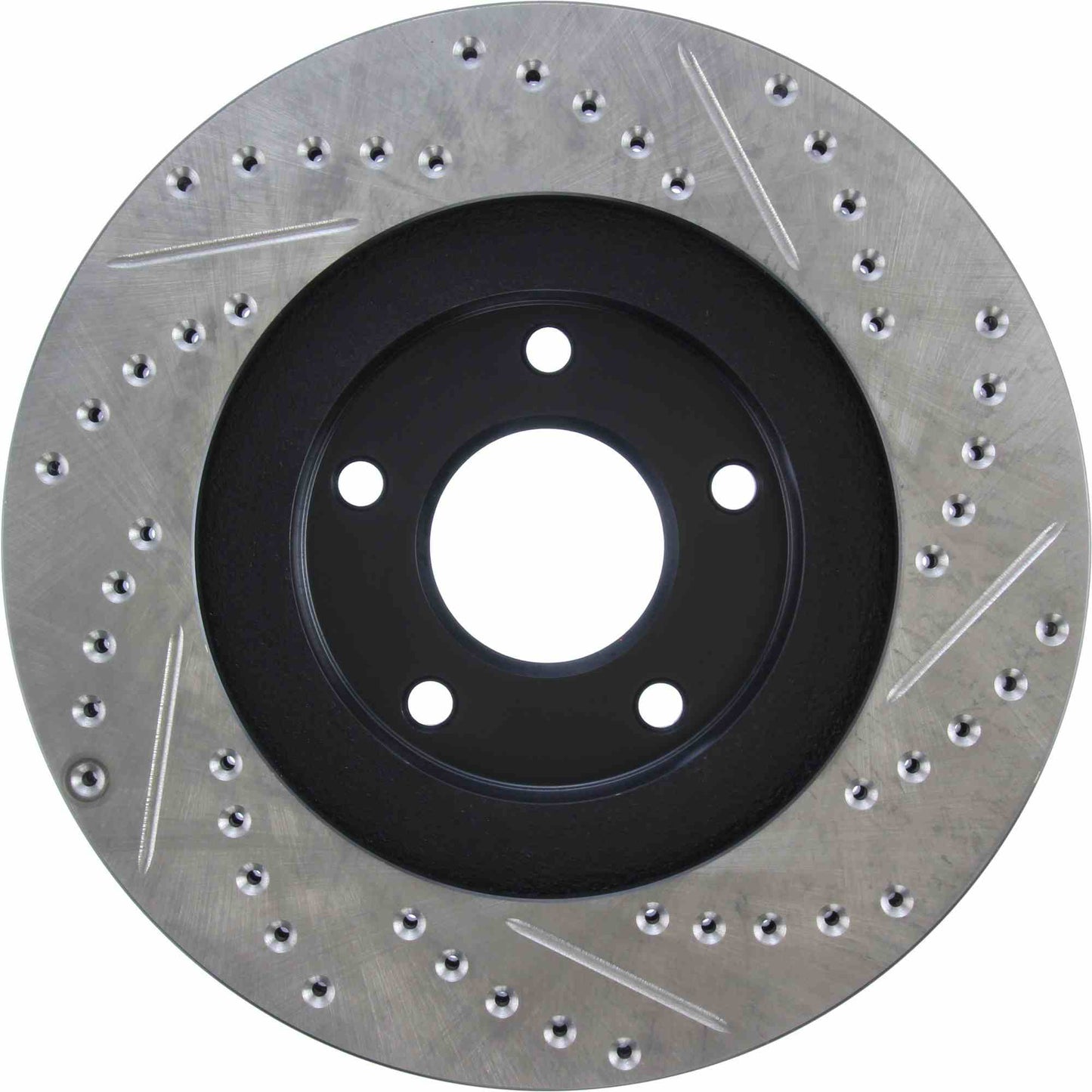 StopTech Sport Drilled/Slotted Brake Rotor; Front Right