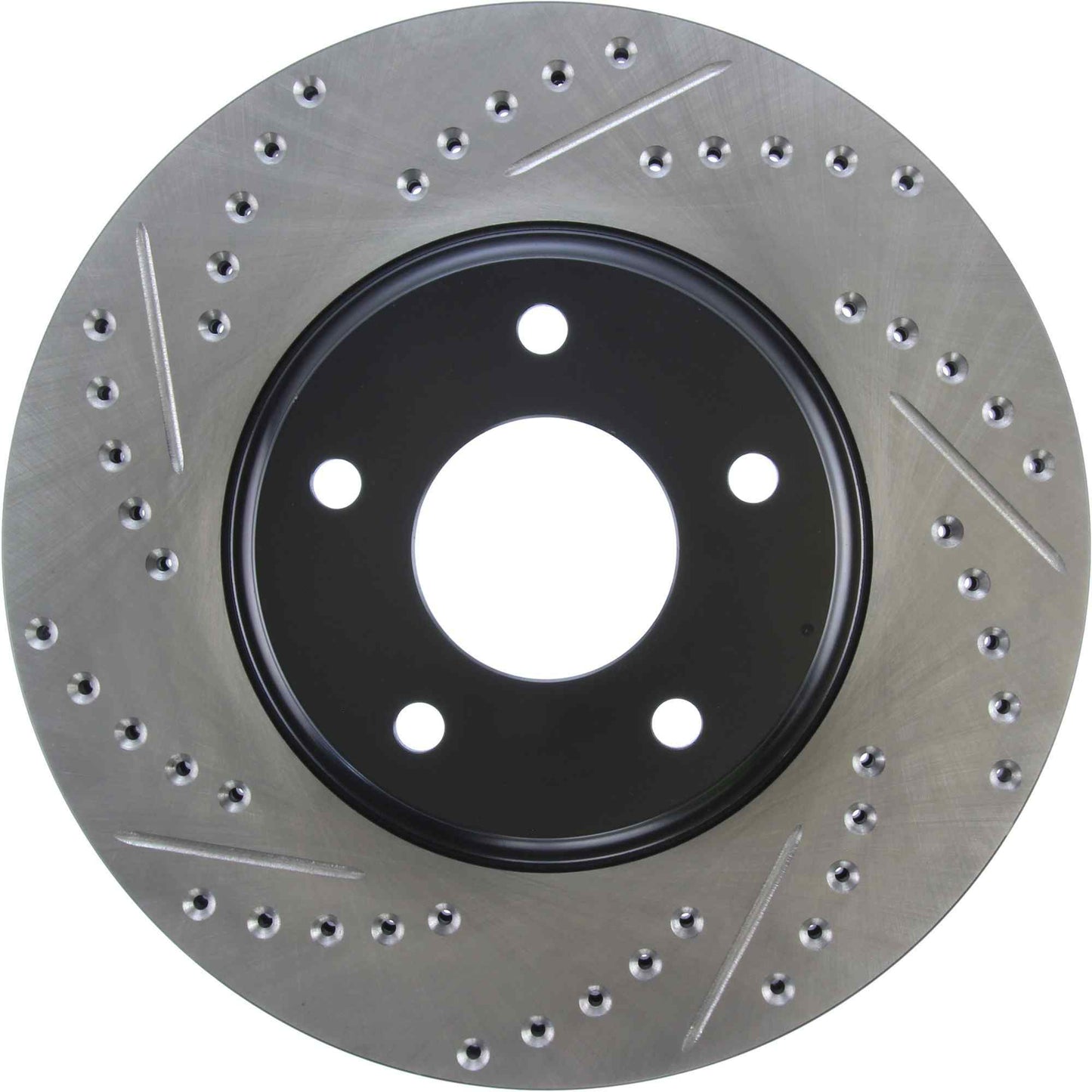 StopTech Sport Drilled/Slotted Brake Rotor; Front Right