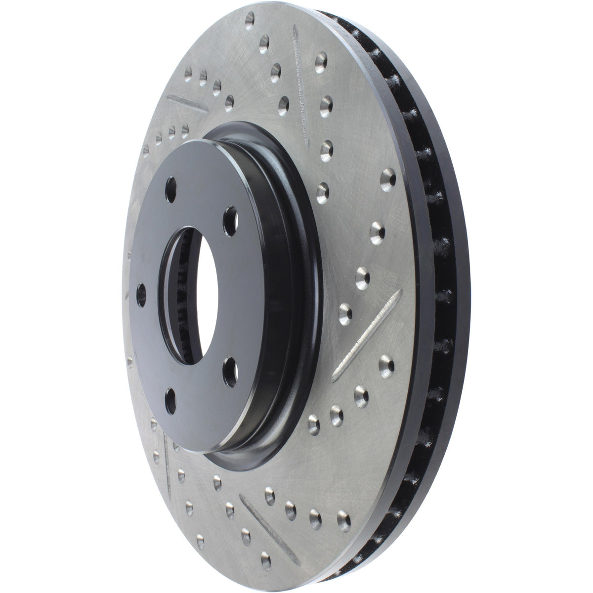 StopTech Sport Drilled/Slotted Brake Rotor; Front Left
