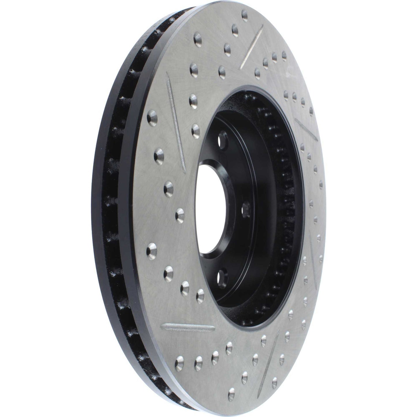 StopTech Sport Drilled/Slotted Brake Rotor; Front Left