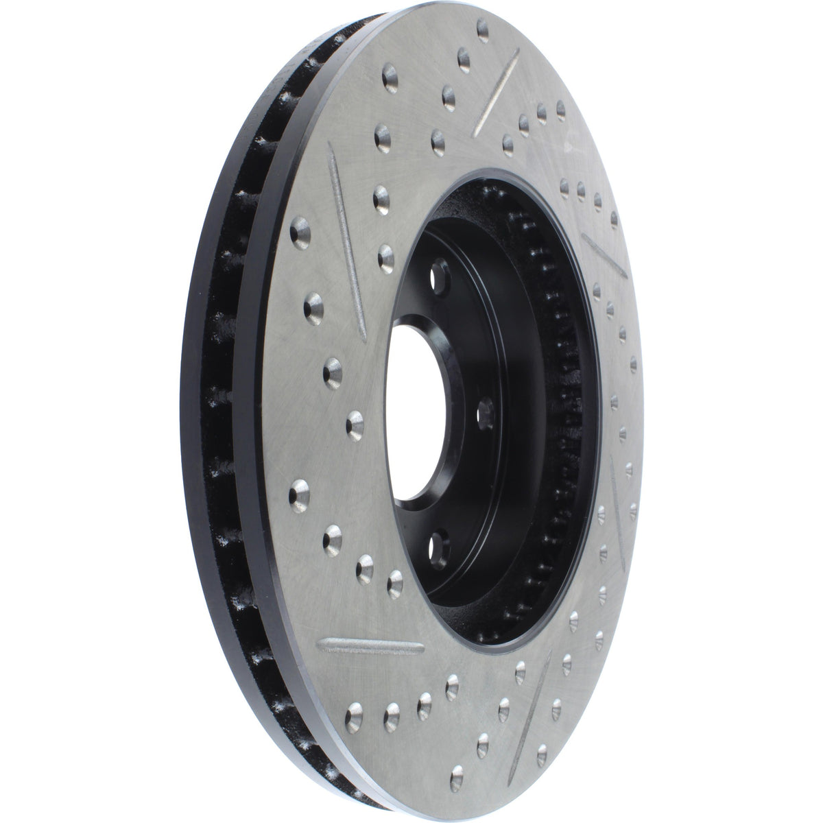StopTech Sport Drilled/Slotted Brake Rotor; Front Left