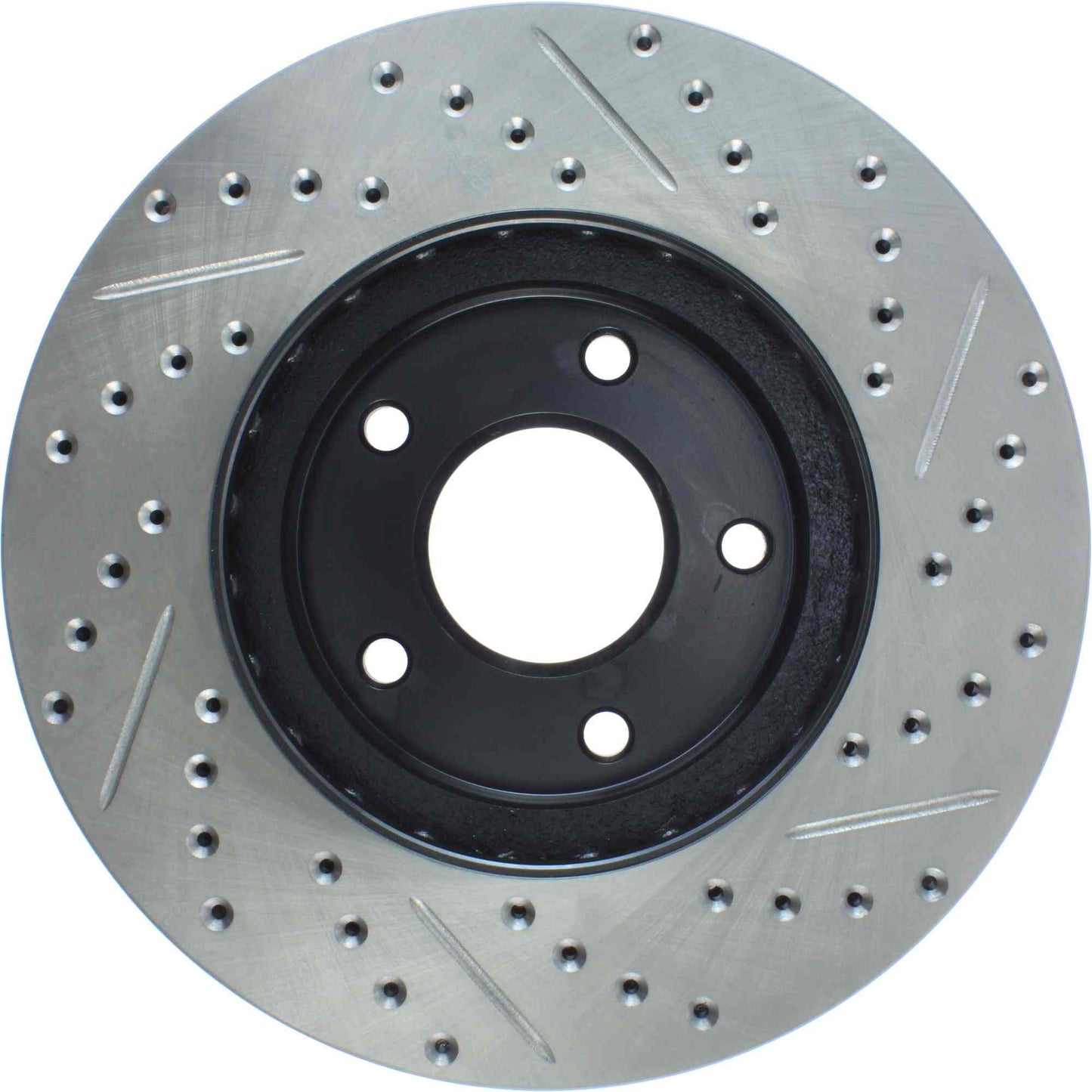StopTech Sport Drilled/Slotted Brake Rotor; Front Right