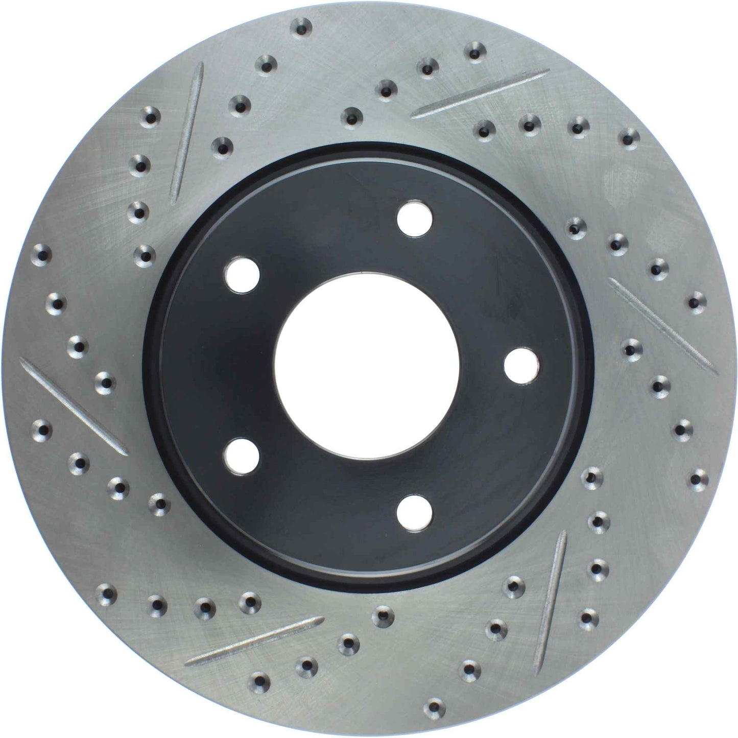 StopTech Sport Drilled/Slotted Brake Rotor; Front Right