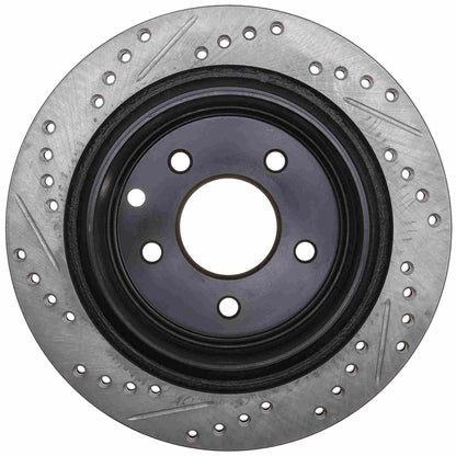 StopTech Sport Drilled/Slotted Brake Rotor; Rear Left