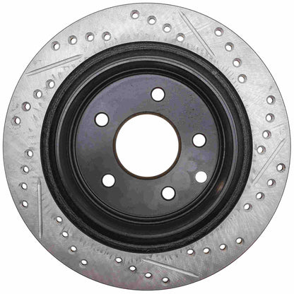 StopTech Sport Drilled/Slotted Brake Rotor; Rear Right