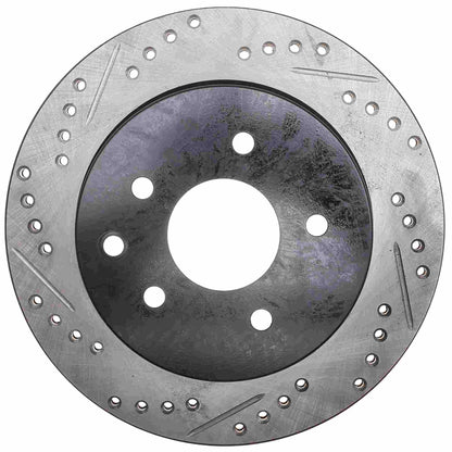 StopTech Sport Drilled/Slotted Brake Rotor; Rear Right