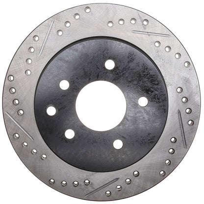 StopTech Sport Drilled/Slotted Brake Rotor; Rear Right