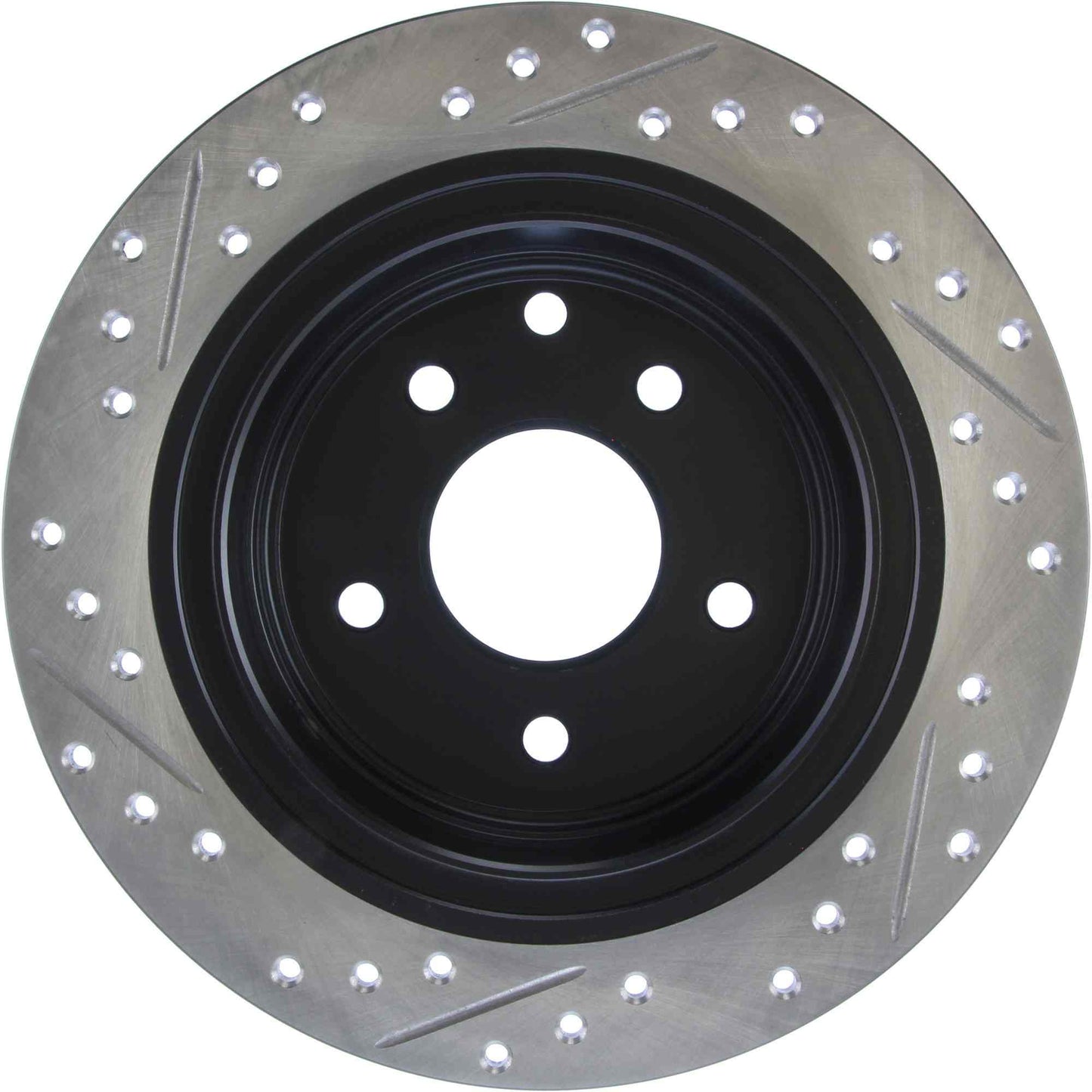 StopTech Sport Drilled/Slotted Brake Rotor; Rear Left