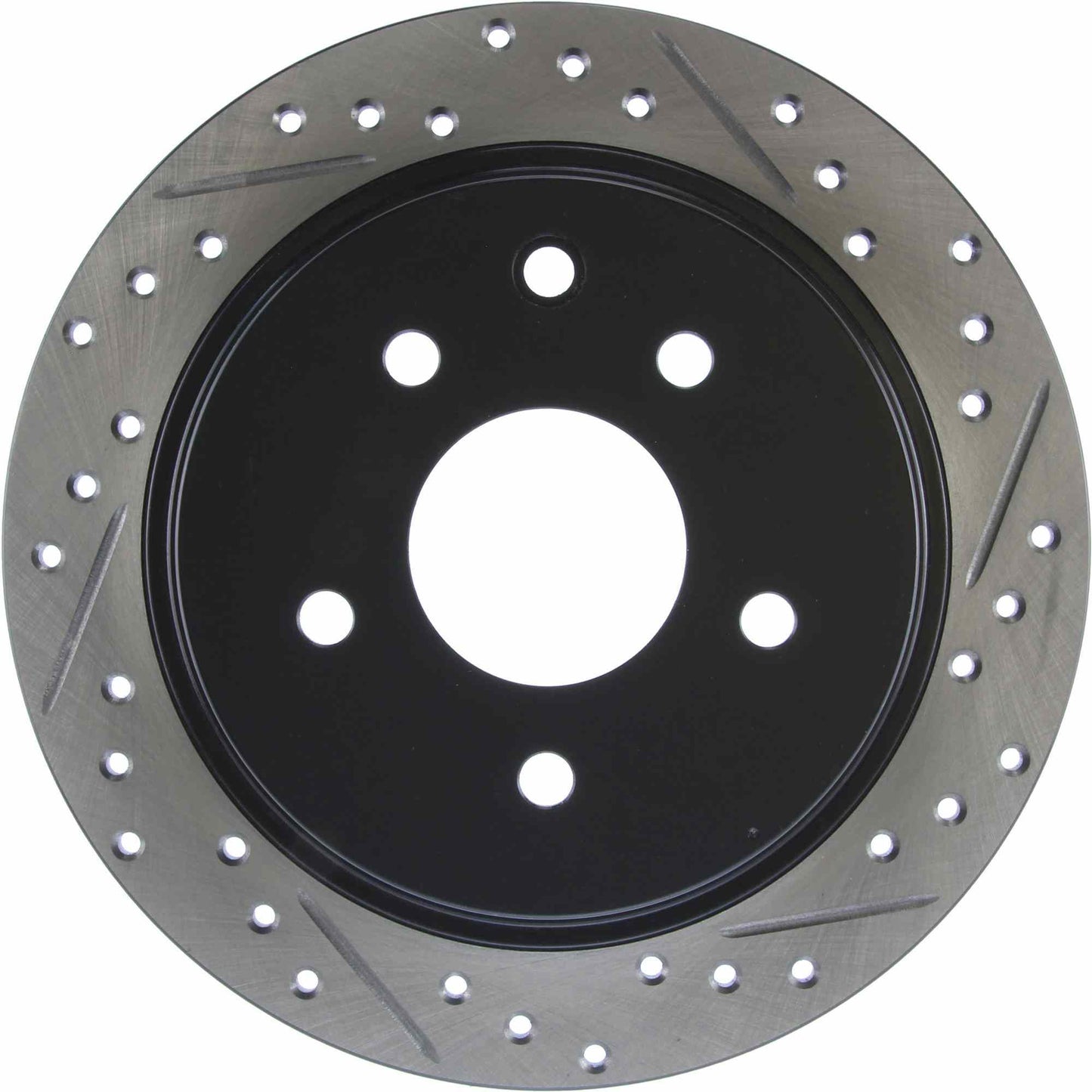 StopTech Sport Drilled/Slotted Brake Rotor; Rear Left