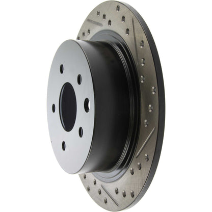 StopTech Sport Drilled/Slotted Brake Rotor; Rear Left