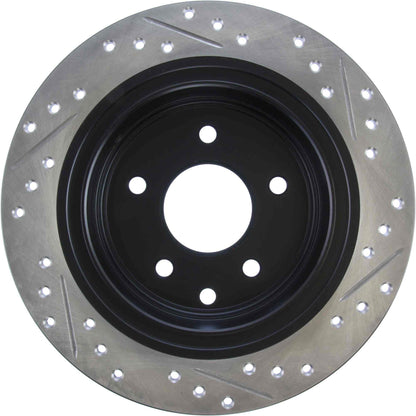 StopTech Sport Drilled/Slotted Brake Rotor; Rear Right