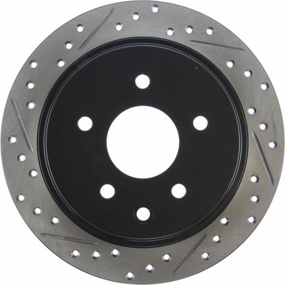 StopTech Sport Drilled/Slotted Brake Rotor; Rear Right