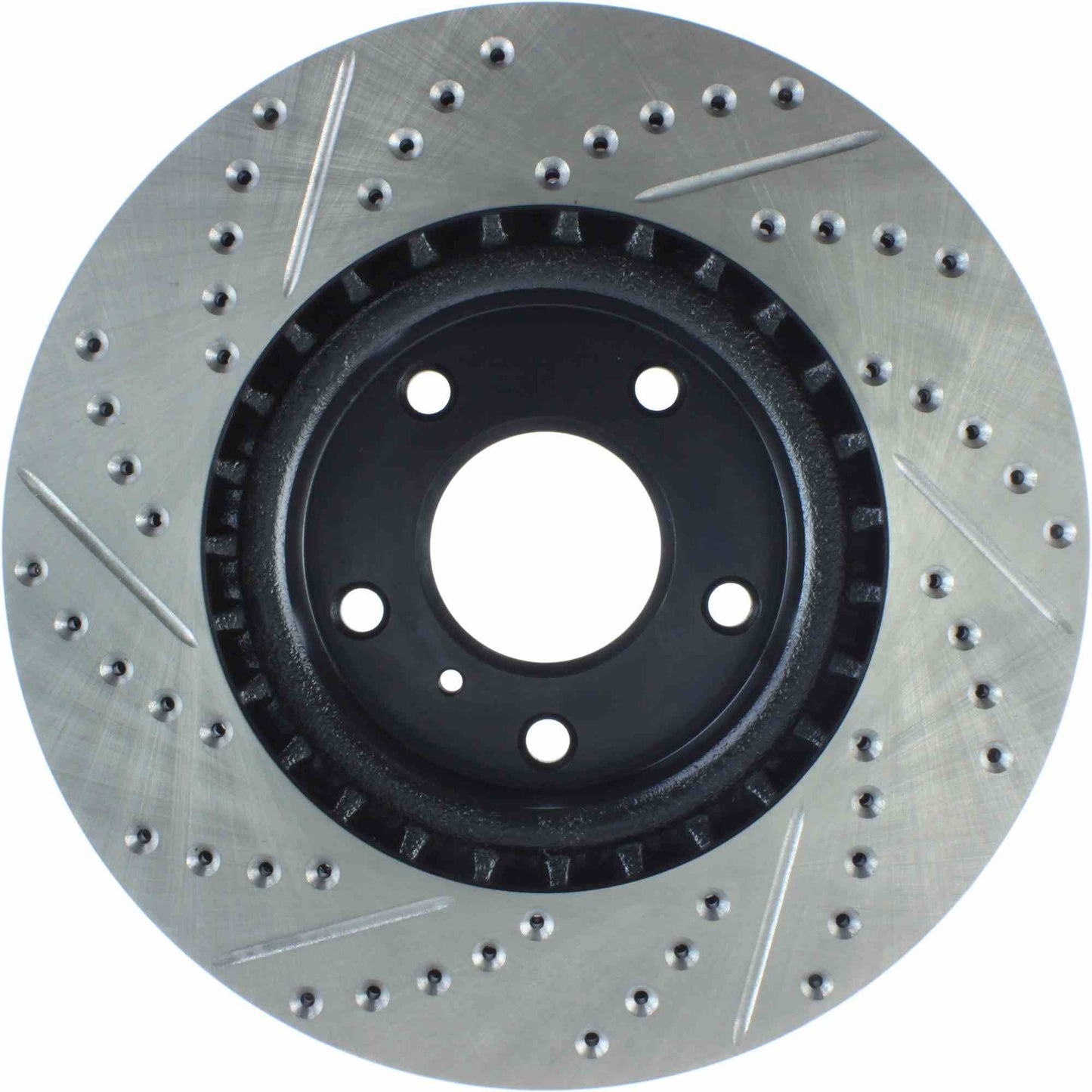 StopTech Sport Drilled/Slotted Brake Rotor; Front Left