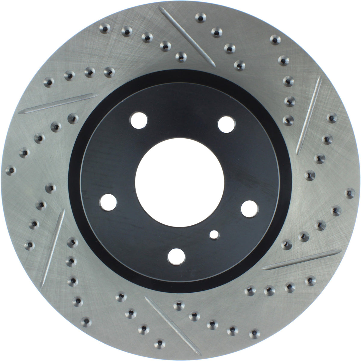 StopTech Sport Drilled/Slotted Brake Rotor; Front Left