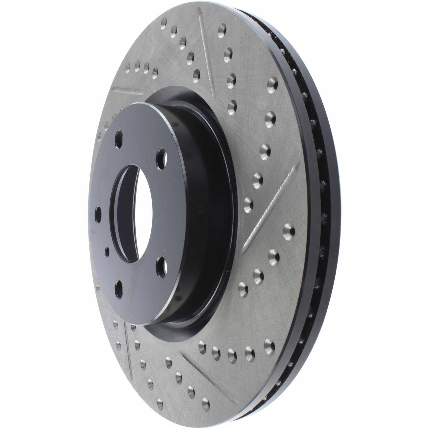 StopTech Sport Drilled/Slotted Brake Rotor; Front Left