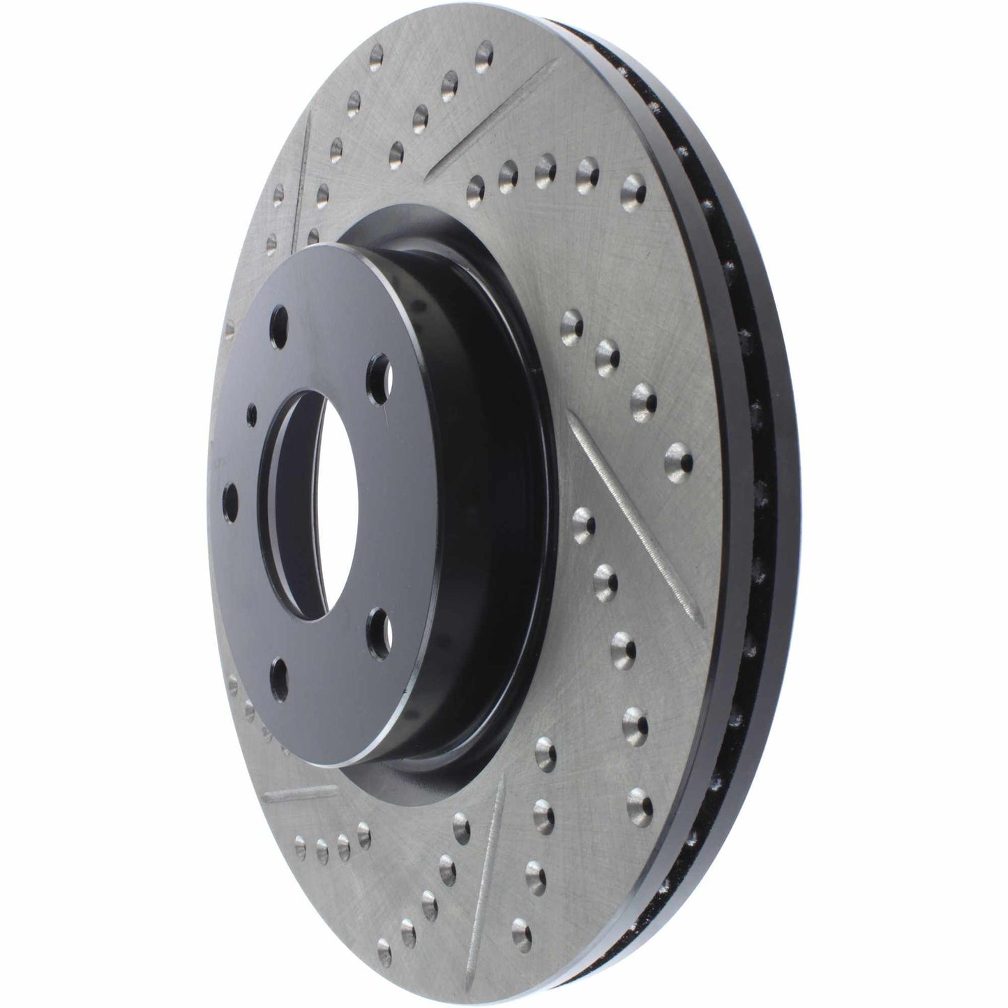 StopTech Sport Drilled/Slotted Brake Rotor; Front Right