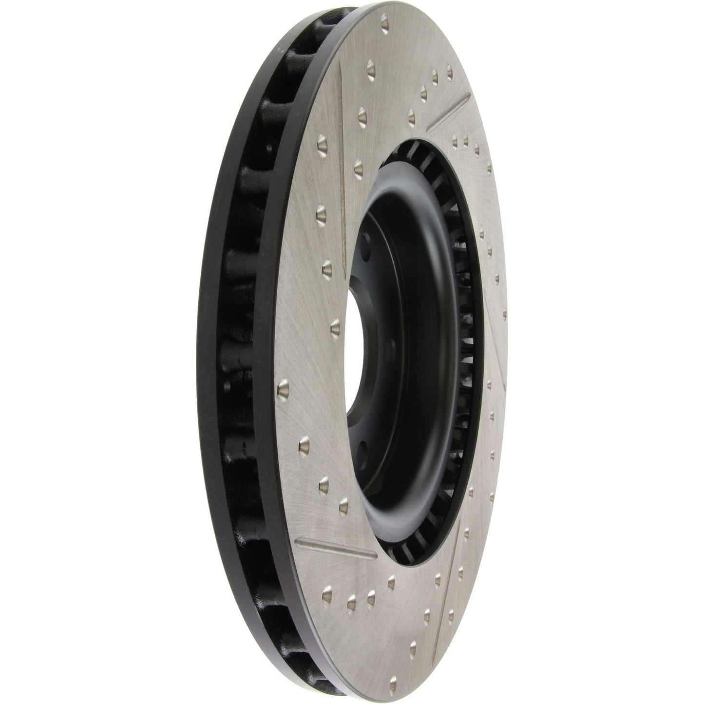 StopTech 03-04 Infiniti G35/03-08 NIssan 350z Cryo Slotted & Drilled Front Left Rotor (w/Brembo) 127.42076CL