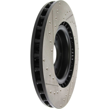 StopTech 03-04 Infiniti G35/03-08 NIssan 350z Cryo Slotted & Drilled Front Left Rotor (w/Brembo) 127.42076CL