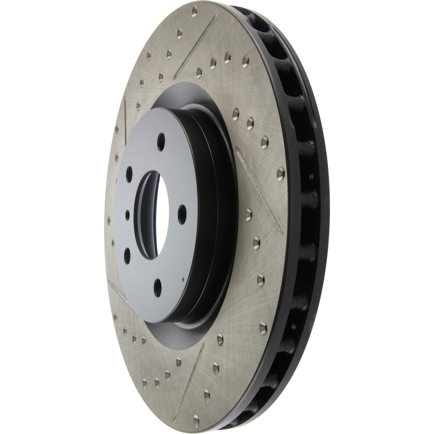 StopTech 03-04 Infiniti G35/03-08 Nissan 350Z Cryo Slotted & Drilled Front Right Rotor (w/Brembo) 127.42076CR