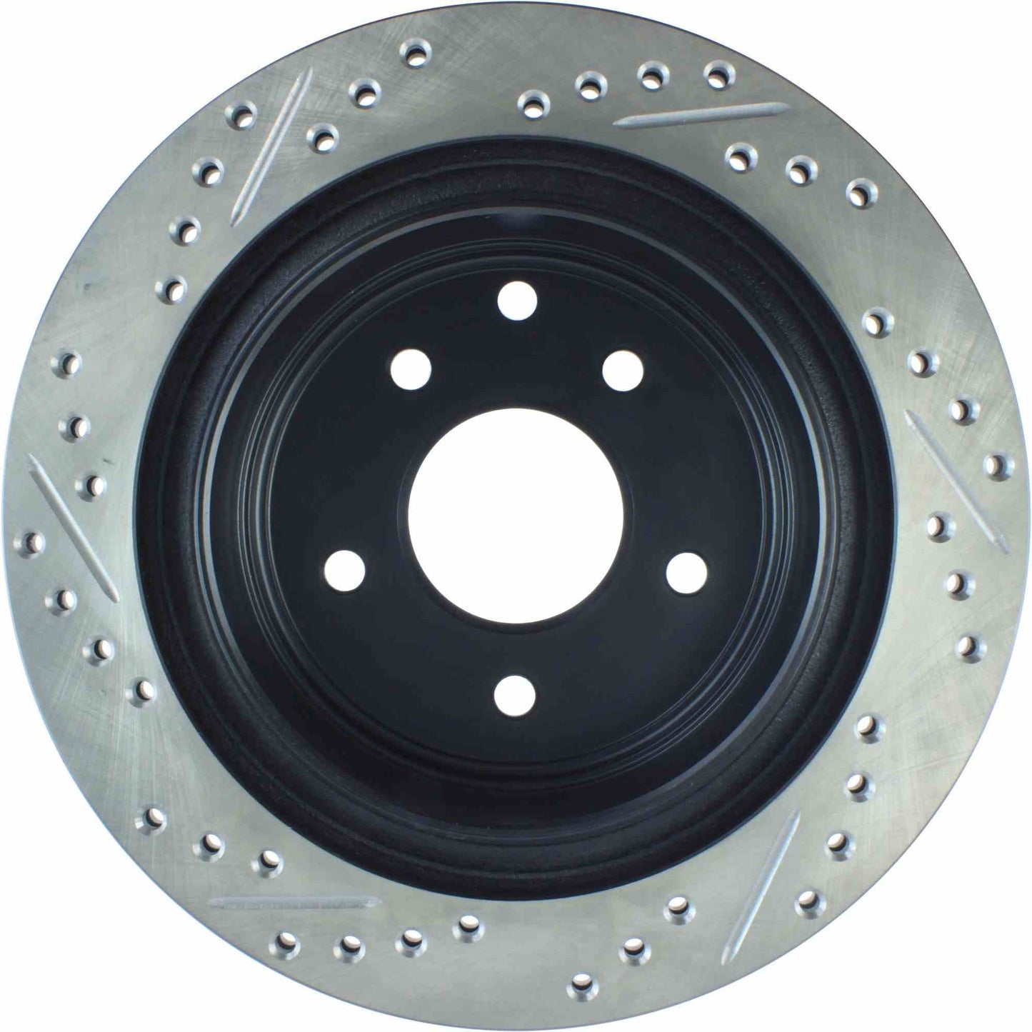 StopTech Sport Drilled/Slotted Brake Rotor; Rear Left