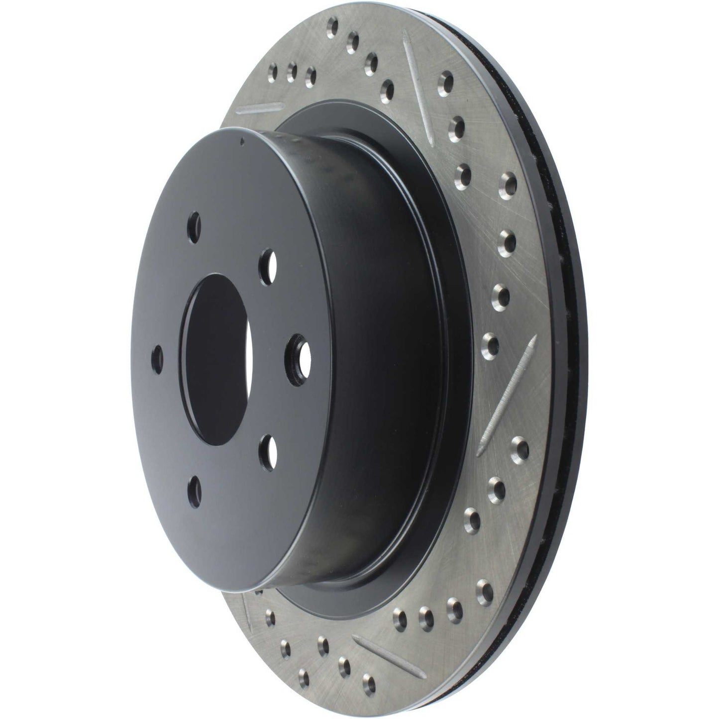 StopTech Sport Drilled/Slotted Brake Rotor; Rear Left
