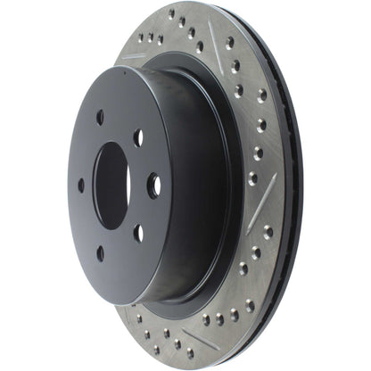 StopTech Sport Drilled/Slotted Brake Rotor; Rear Left