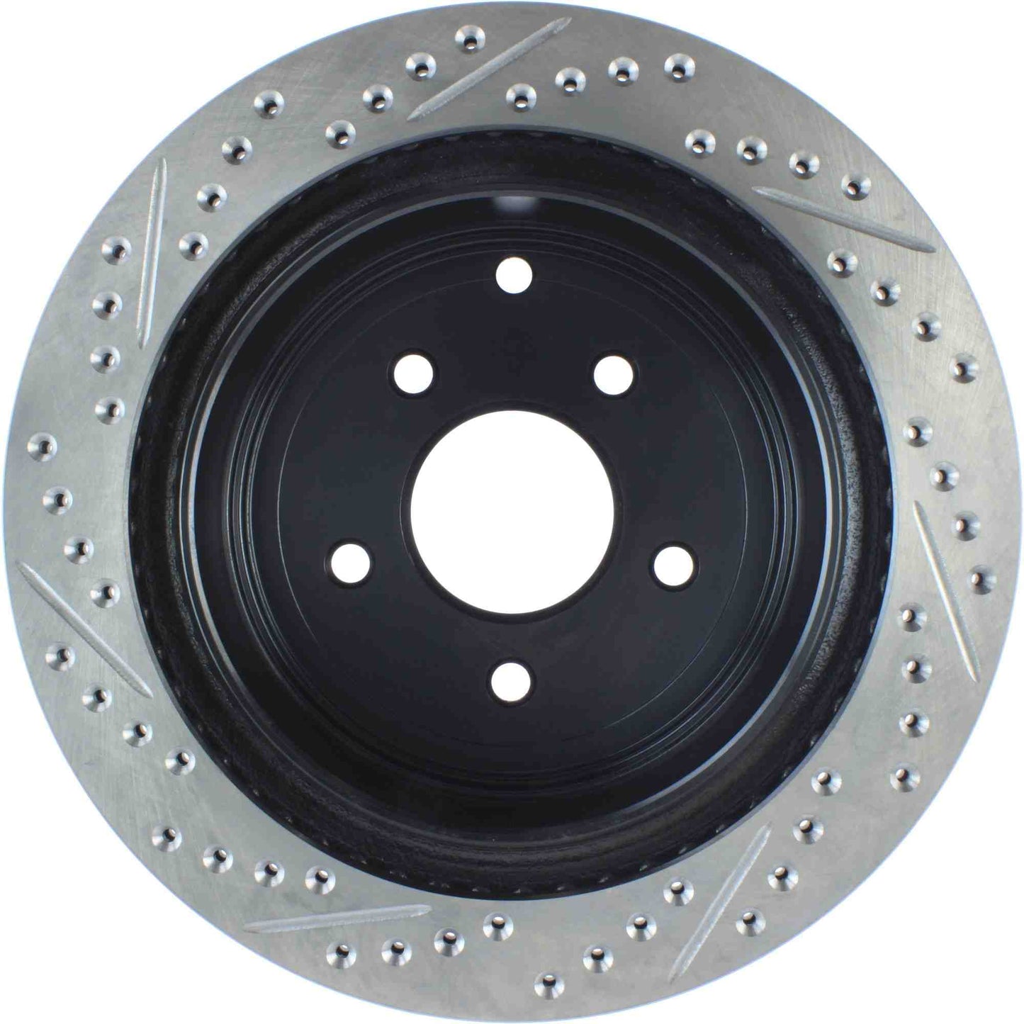 StopTech Sport Drilled/Slotted Brake Rotor; Rear Left