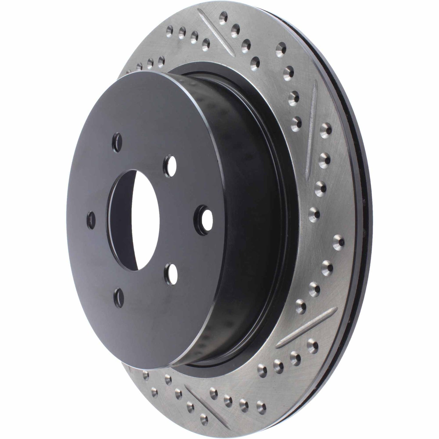 StopTech Sport Drilled/Slotted Brake Rotor; Rear Left