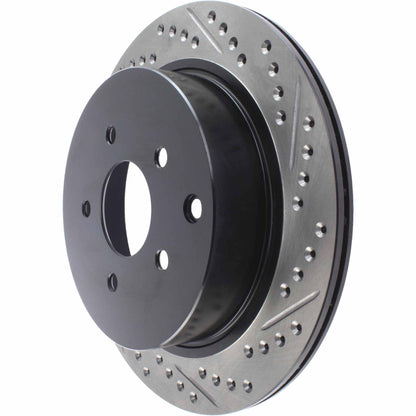 StopTech Sport Drilled/Slotted Brake Rotor; Rear Left