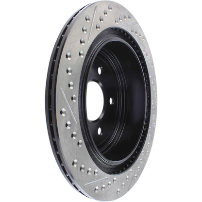 StopTech Sport Drilled/Slotted Brake Rotor; Rear Left
