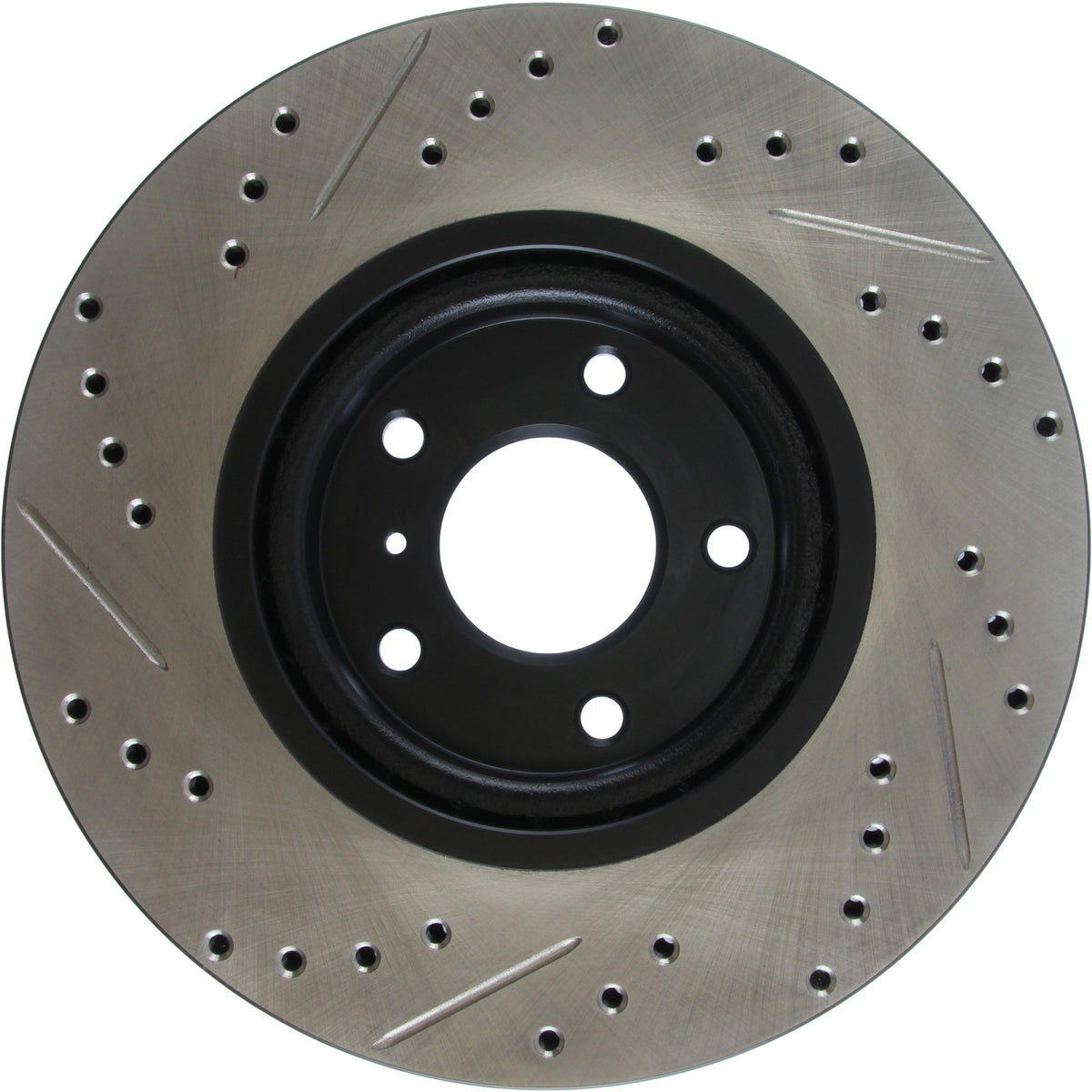StopTech Sport Drilled/Slotted Brake Rotor; Front Left
