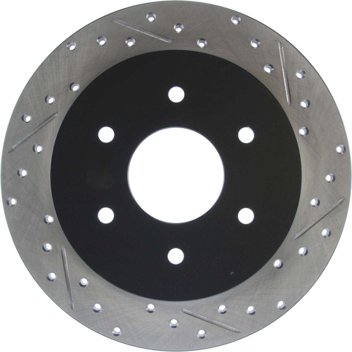 StopTech Sport Drilled/Slotted Brake Rotor; Rear Left