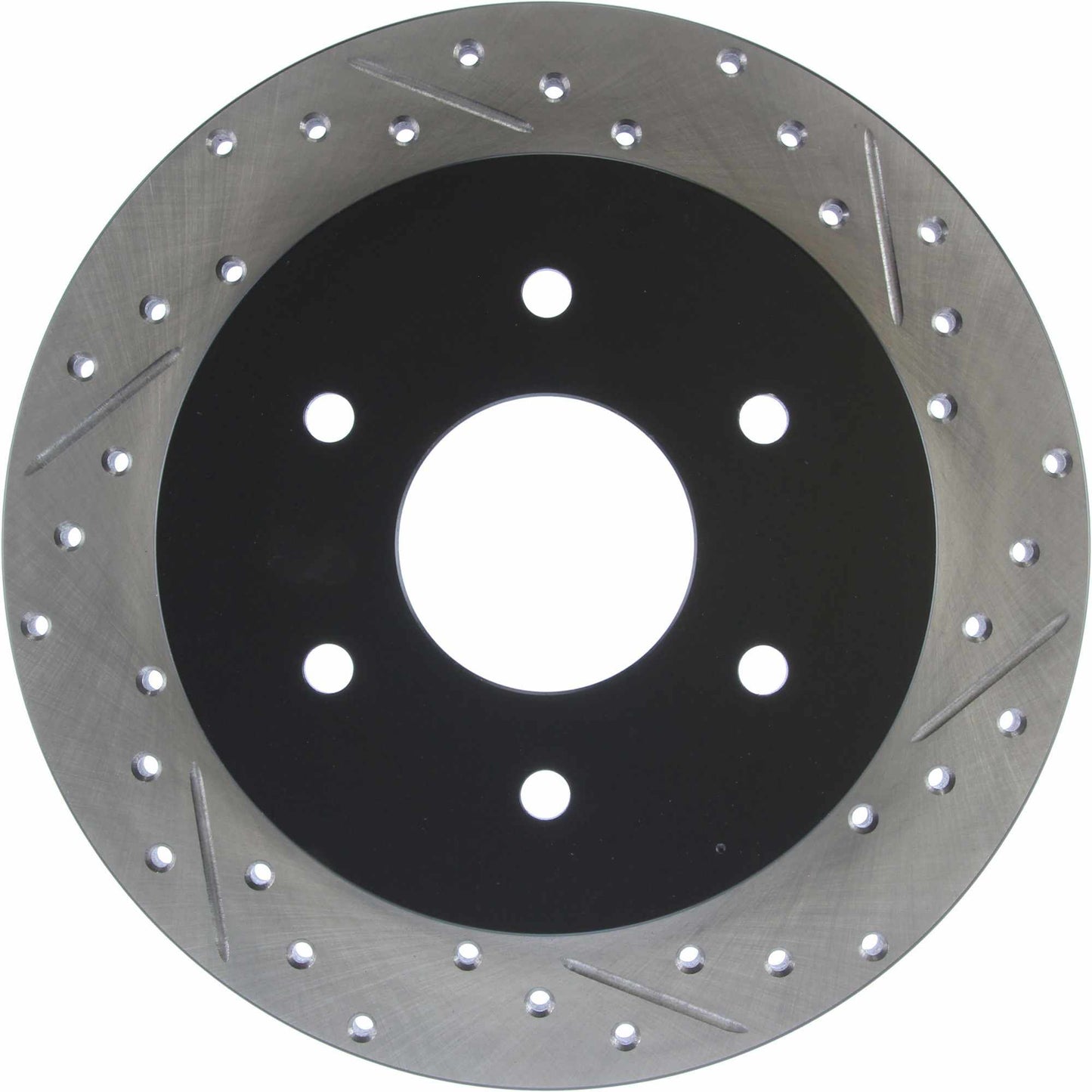 StopTech Sport Drilled/Slotted Brake Rotor; Rear Left