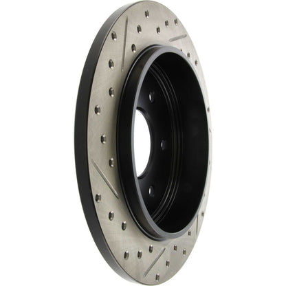 StopTech Sport Drilled/Slotted Brake Rotor; Rear Left
