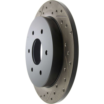 StopTech Sport Drilled/Slotted Brake Rotor; Rear Right