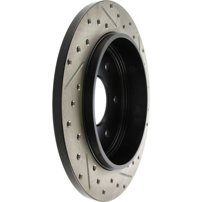 StopTech Sport Drilled/Slotted Brake Rotor; Rear Right