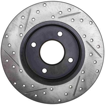 StopTech Sport Drilled/Slotted Brake Rotor; Rear Left