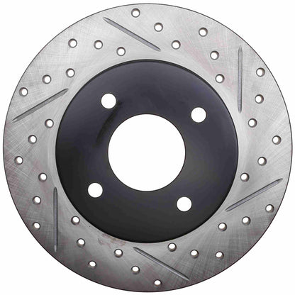 StopTech Sport Drilled/Slotted Brake Rotor; Rear Left