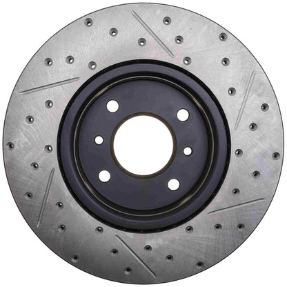StopTech 4/03-06 Nissan Sentra(EXC Wagon) 2.5L SpecV SportStop Slotted & Drilled Front Right Rotor 127.42083R