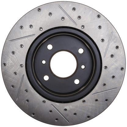 StopTech 4/03-06 Nissan Sentra(EXC Wagon) 2.5L SpecV SportStop Slotted & Drilled Front Right Rotor 127.42083R