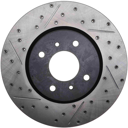 StopTech 4/03-06 Nissan Sentra(EXC Wagon) 2.5L SpecV SportStop Slotted & Drilled Front Right Rotor 127.42083R