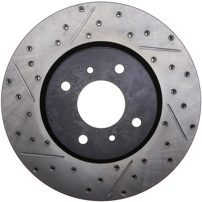 StopTech 4/03-06 Nissan Sentra(EXC Wagon) 2.5L SpecV SportStop Slotted & Drilled Front Right Rotor 127.42083R